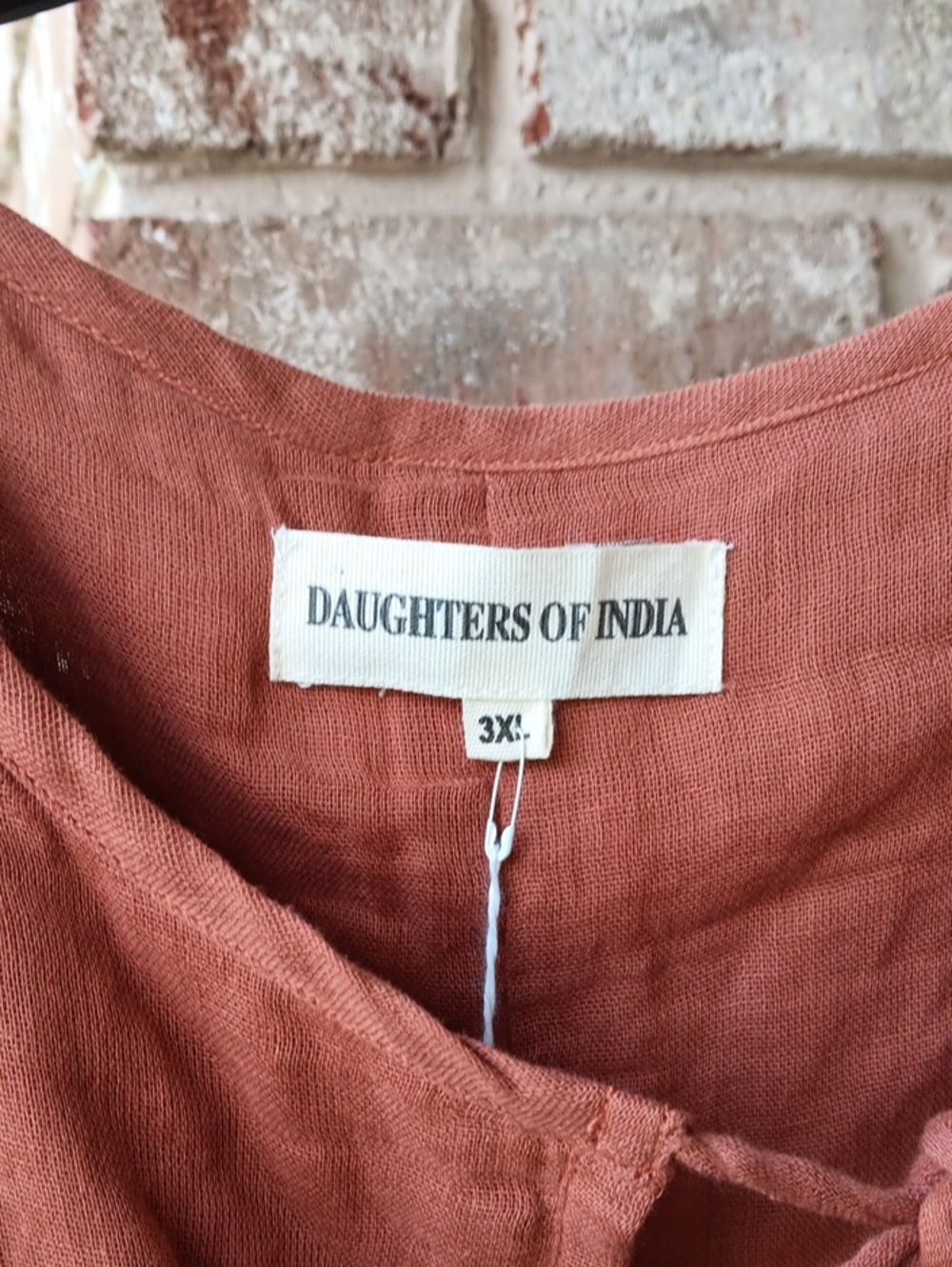 Daughters of India Kyra Dress In Rust - Picture 3 of 10